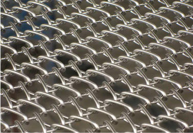 Cinghia della rete metallica dell'acciaio inossidabile dello strato 1mm, cinghia di collegamento termoresistente del piatto