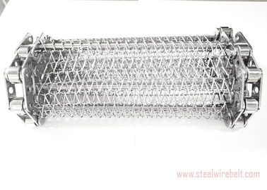 Anti acido del bordo dell'acciaio inossidabile della rete metallica di lunghezza a catena del nastro trasportatore 20-100m